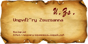 Ungváry Zsuzsanna névjegykártya